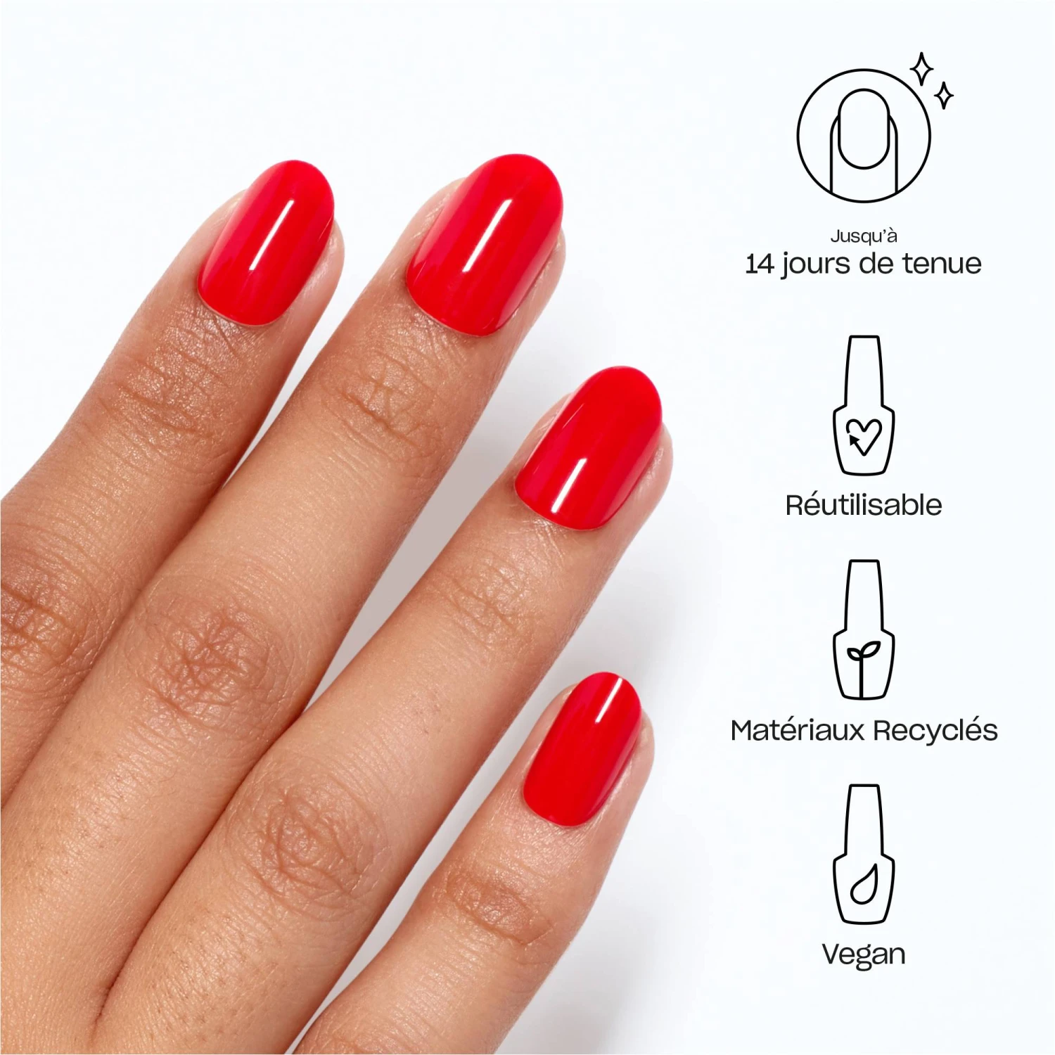 OPI Faux-ongles XPRESS/ON - Cajun Shrimp™ / 2g 4 OPI Faux-ongles XPRESS/ON - Cajun Shrimp™ / 2g – Image 2