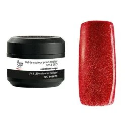 Gel De Couleur UV & LED Color It - Scintillant Rouge 5g / 5g