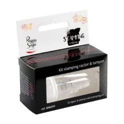 Devant -Beauté Elly Boutique kit racloir tampon stamping transparent 1