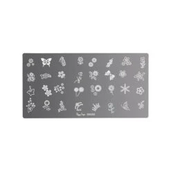 Plaque De Stamping Nail Art Flowers