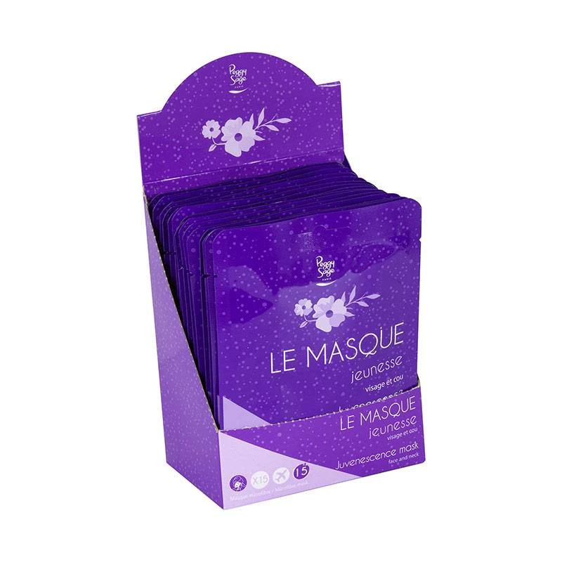 Présentoir Masques Jeunesse Visage Et Cou X15 / 750g 3 Présentoir Masques Jeunesse Visage Et Cou X15 / 750g